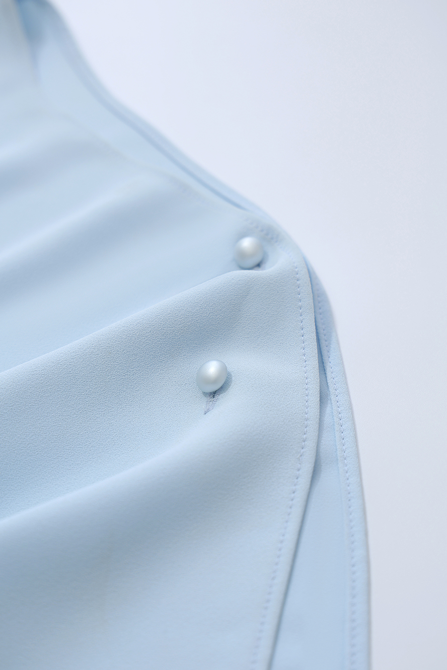 Asymmetrical Cut Chiffon Blouse|AMII
