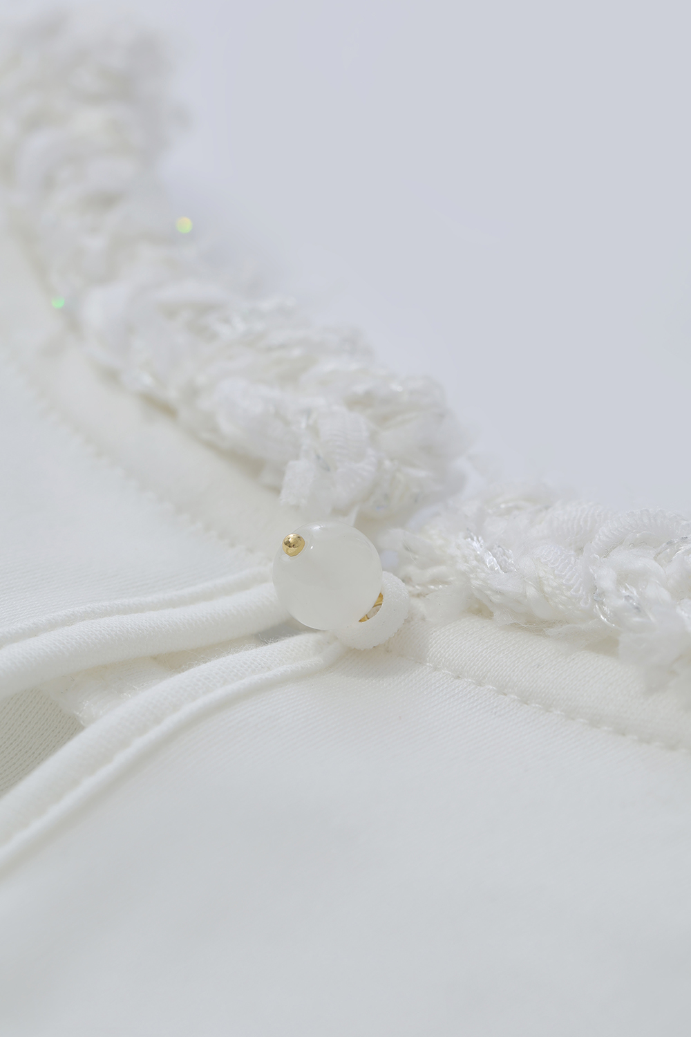 Lace Spliced Elegant Style T-Shirt|AMII