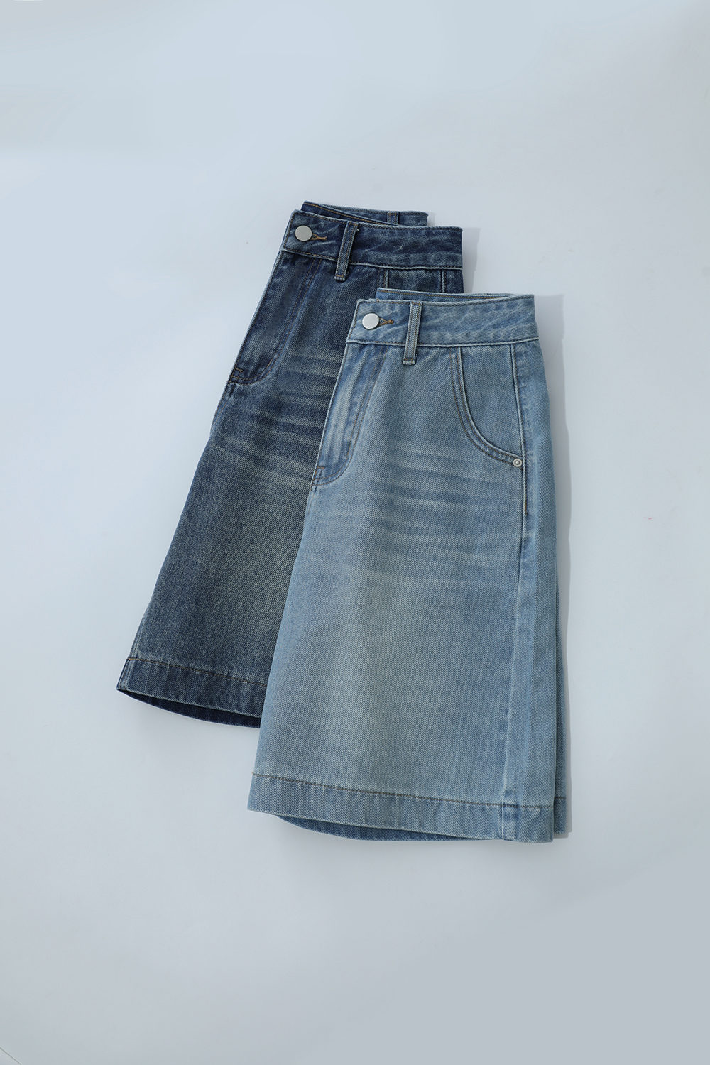 Loose Versatile Denim Capri Pants