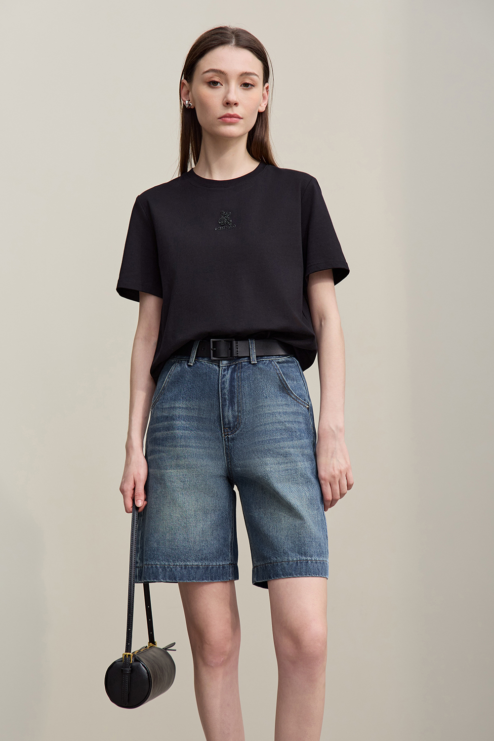 Loose Versatile Denim Capri Pants