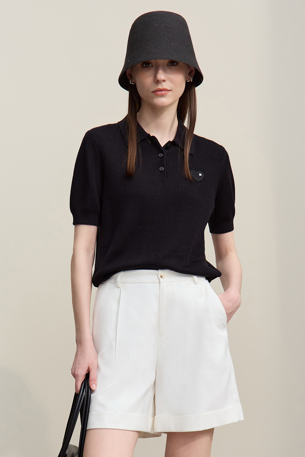 Heart Label Knitted Sweater