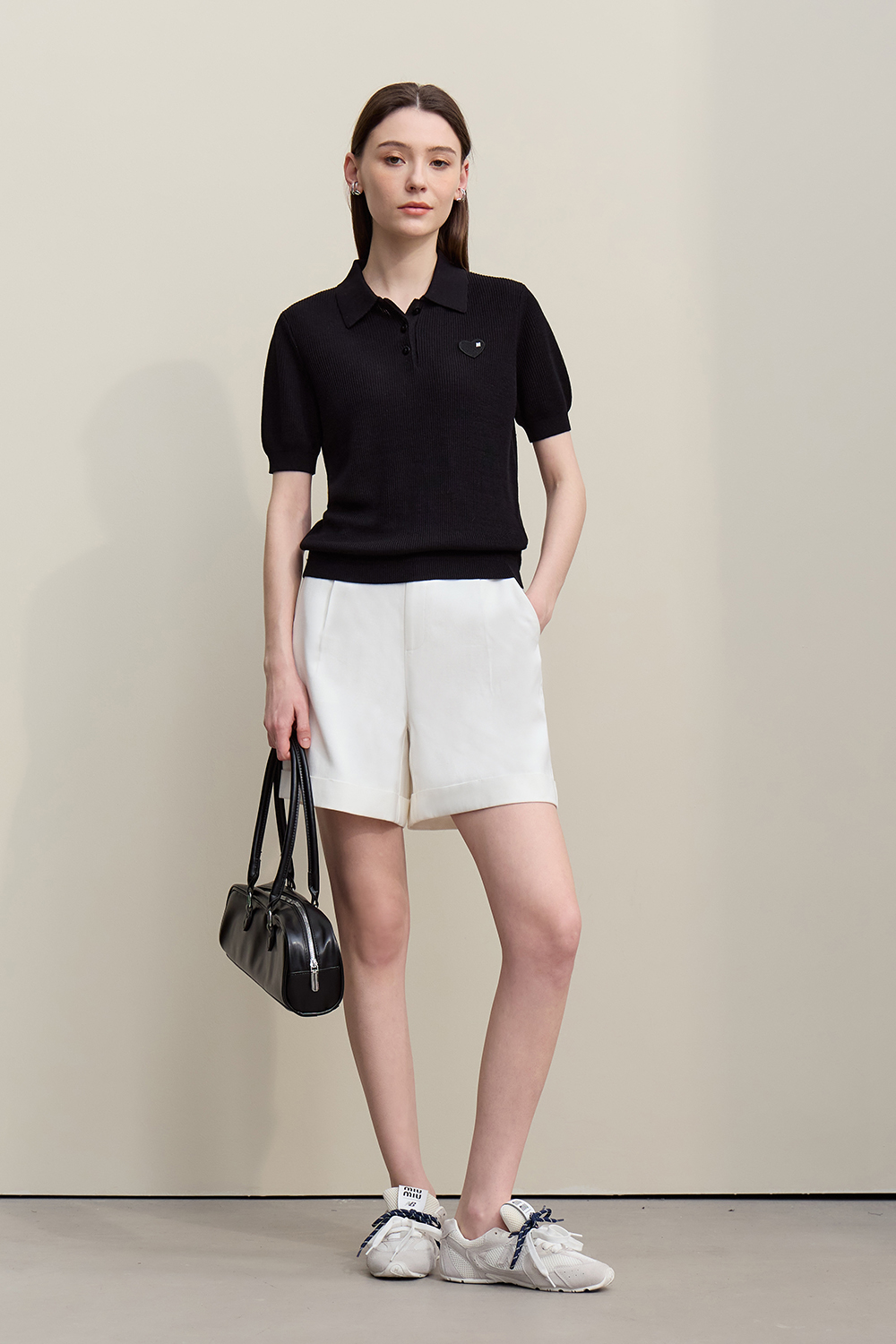 Heart Label Knitted Sweater