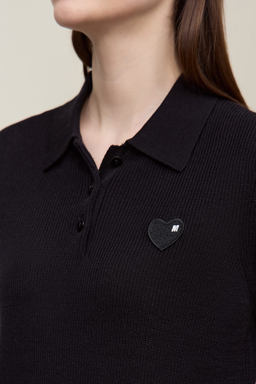 Heart Label Knitted Sweater