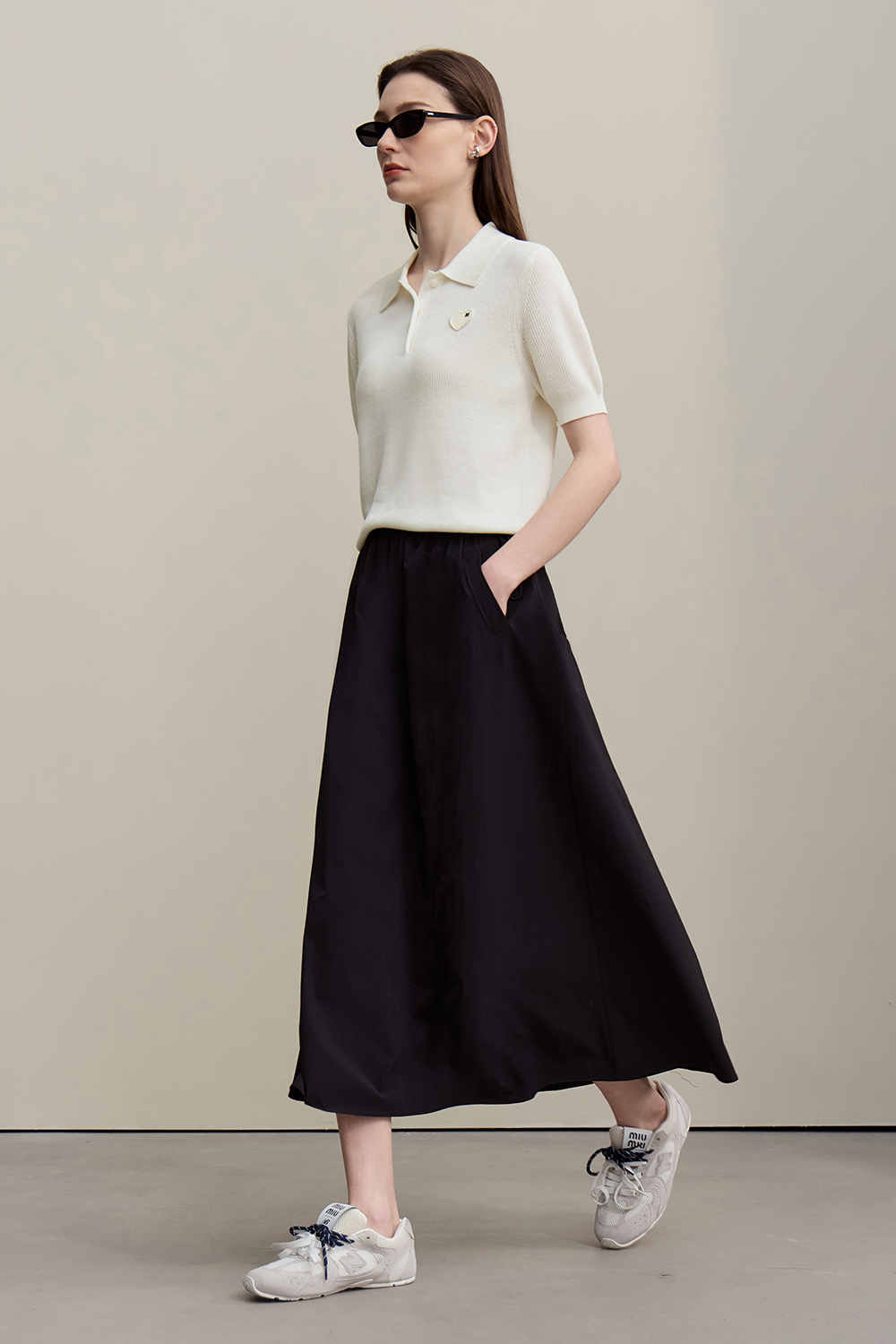 Heart Label Knitted Sweater