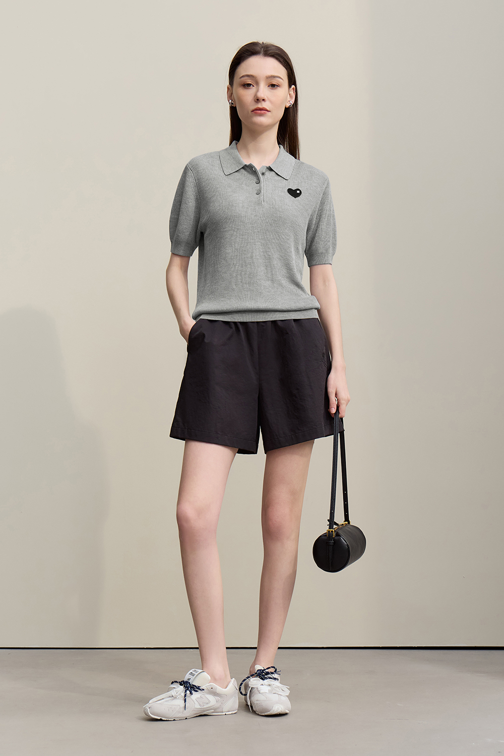 Heart Label Knitted Sweater