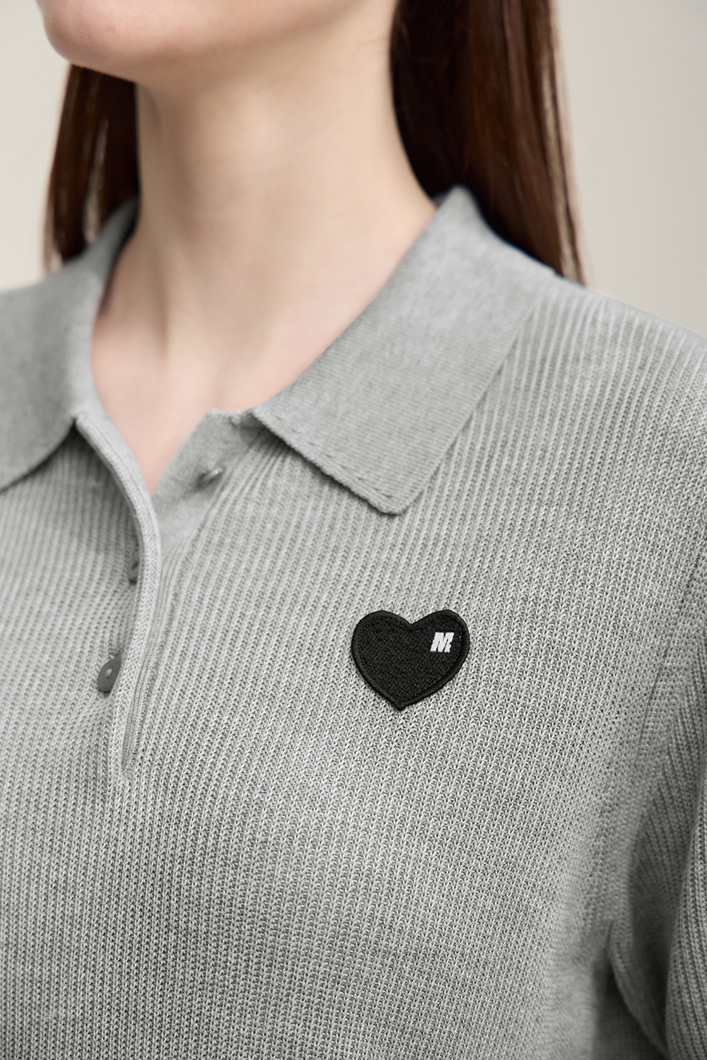 Heart Label Knitted Sweater