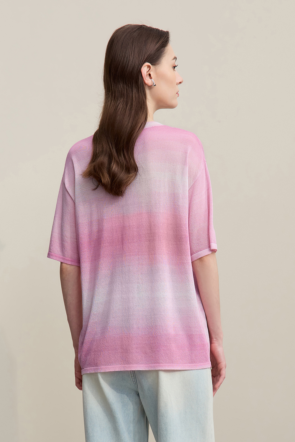 Space Dyed Yarn Knit Sweater
