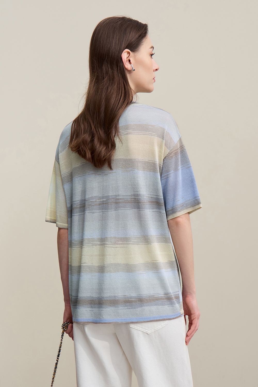 Space Dyed Yarn Knit Sweater