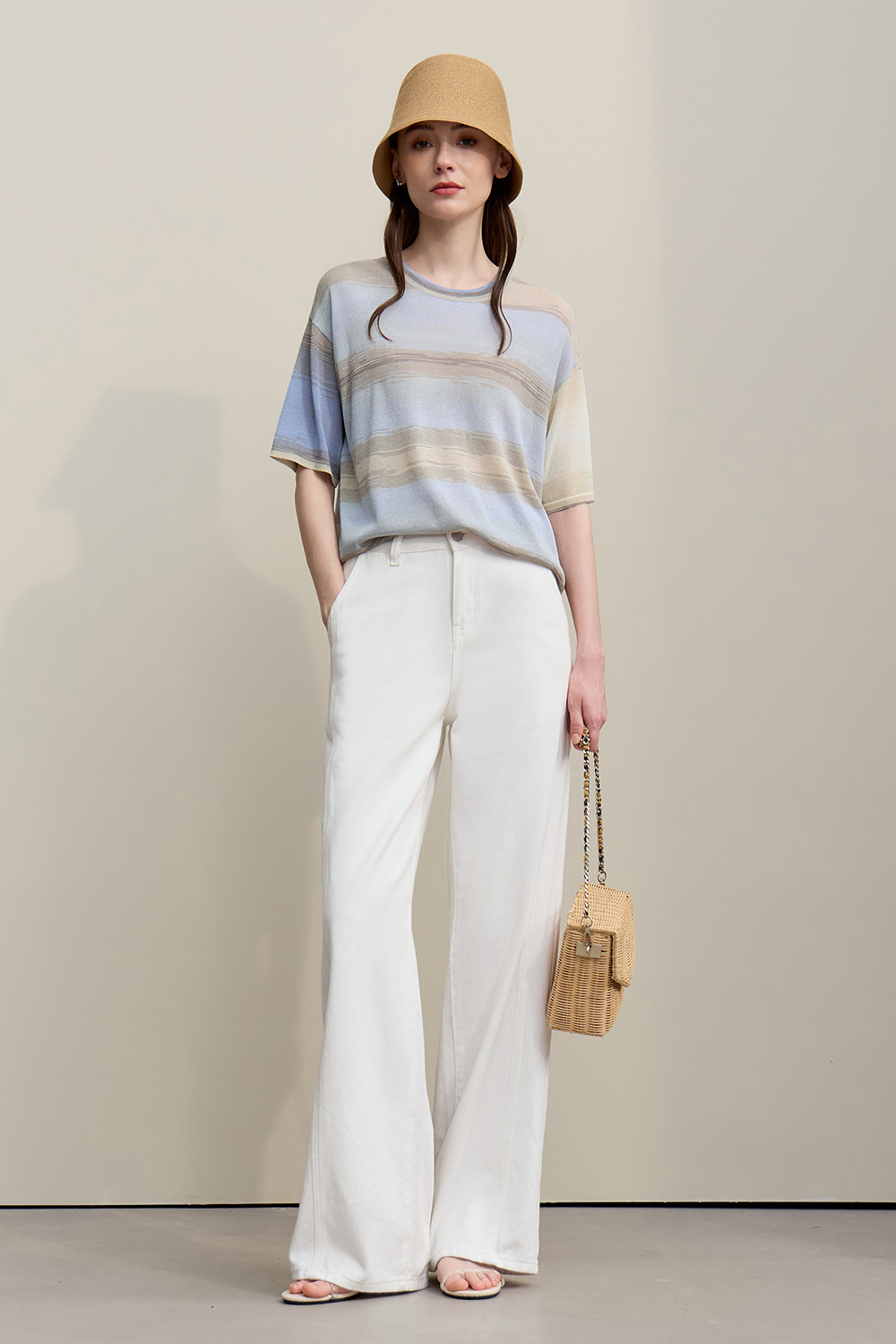 Space Dyed Yarn Knit Sweater