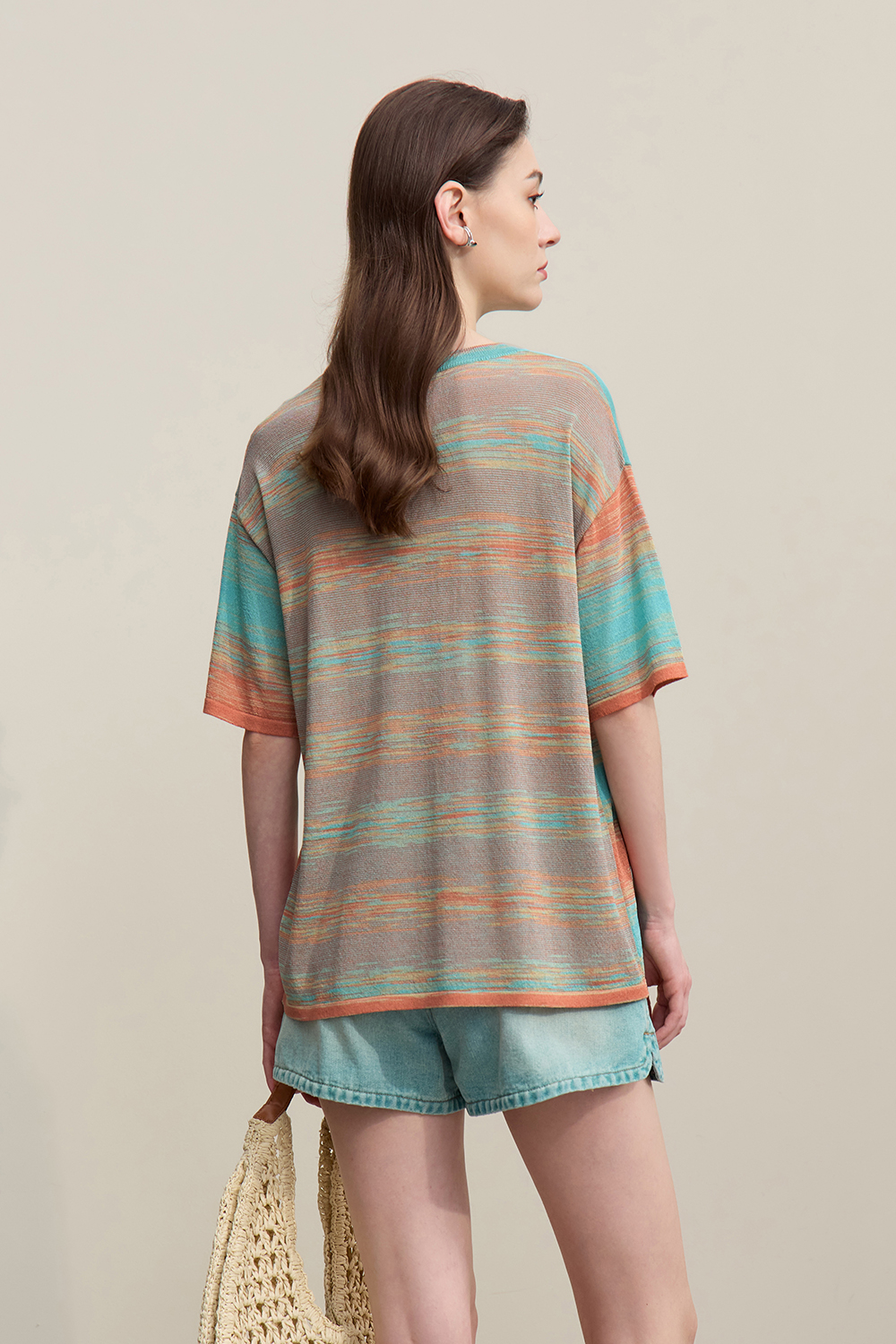 Space Dyed Yarn Knit Sweater