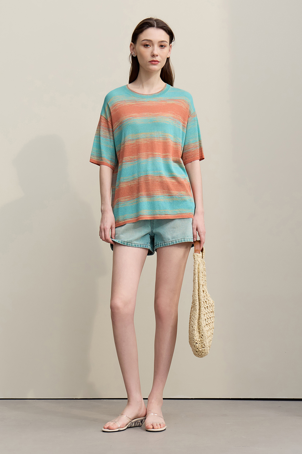 Space Dyed Yarn Knit Sweater