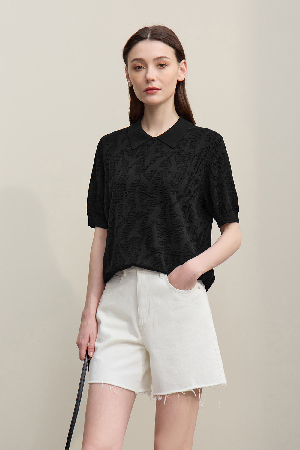 Bird Jacquard Knit Sweater