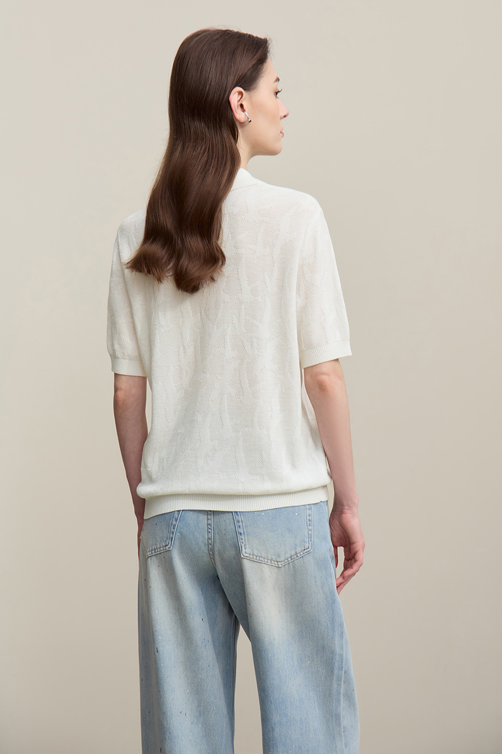 Bird Jacquard Knit Sweater