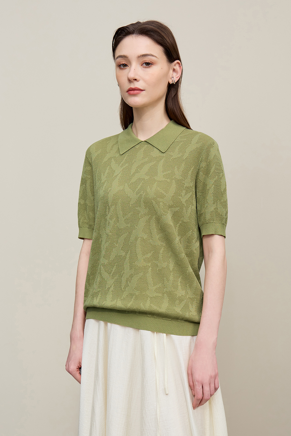 Bird Jacquard Knit Sweater