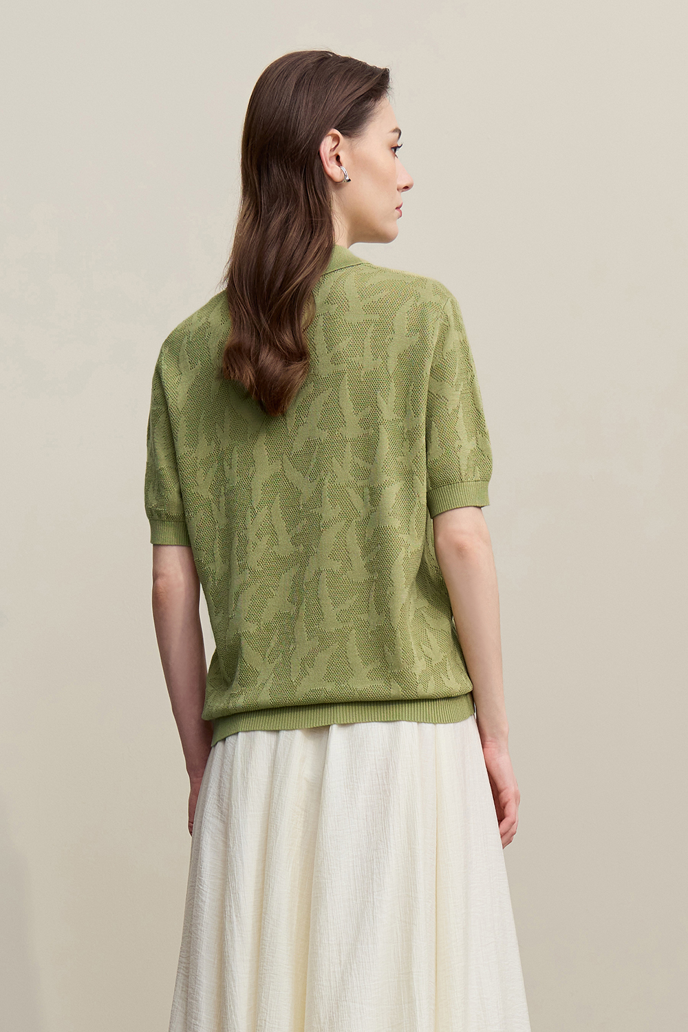 Bird Jacquard Knit Sweater