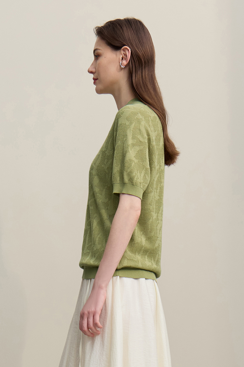 Bird Jacquard Knit Sweater