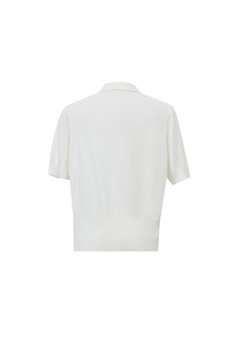 Polo Neck Knit Sweater|AMII