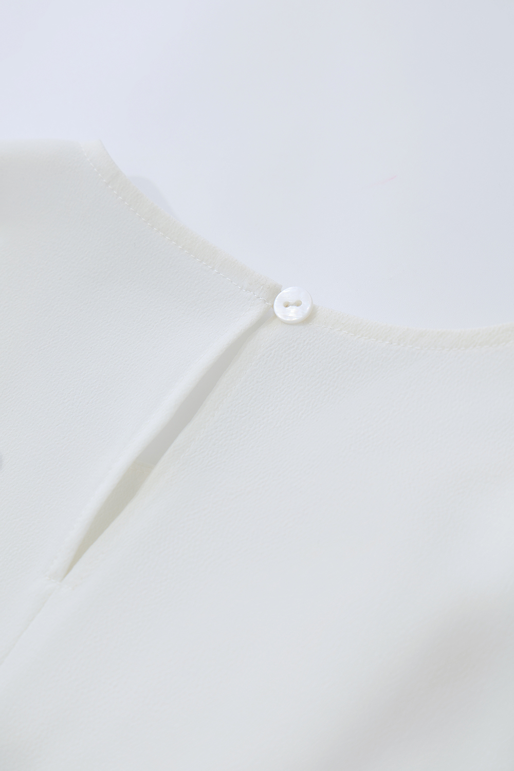 Asymmetric Gathered Chiffon Blouse|AMII