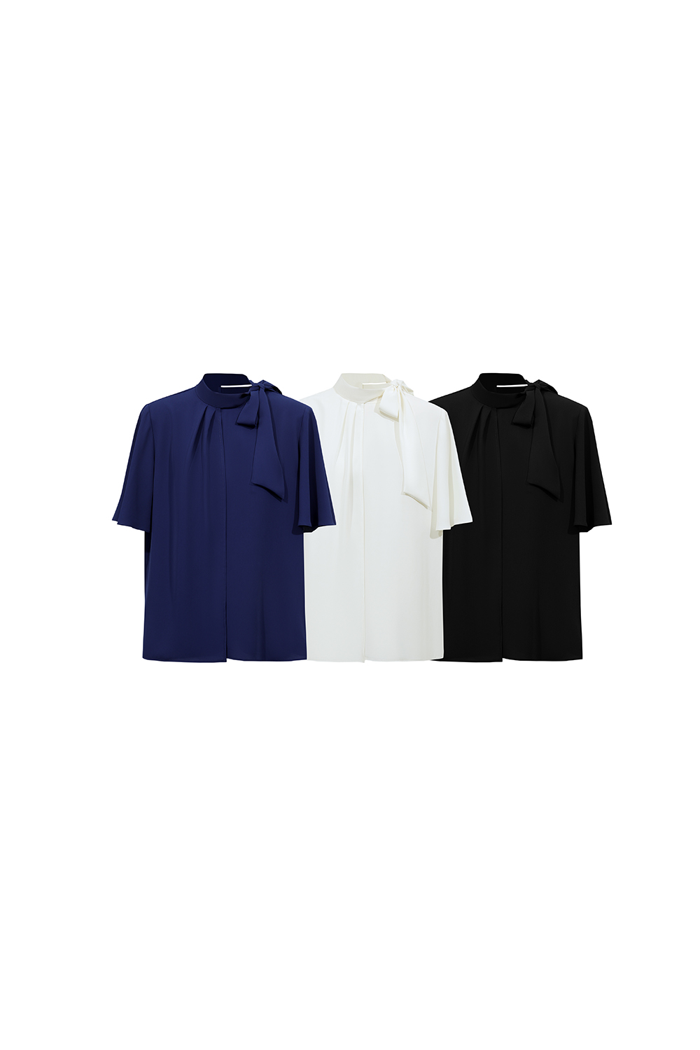Ribbon Tie Chiffon Blouse|AMII