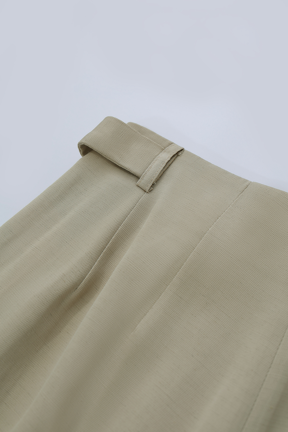 Belt Decorated Casual Pants