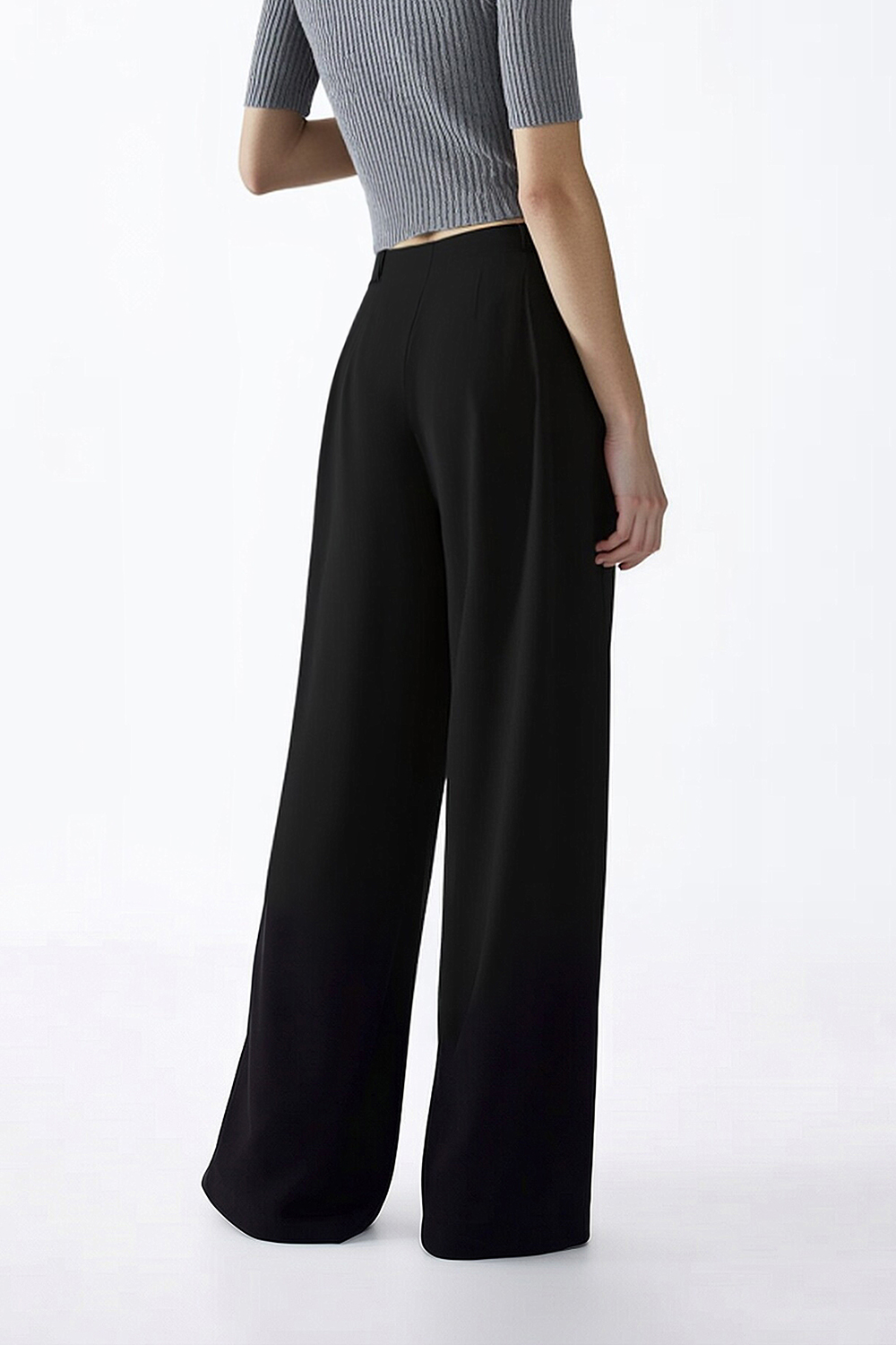 Belt Decorated Casual Pants