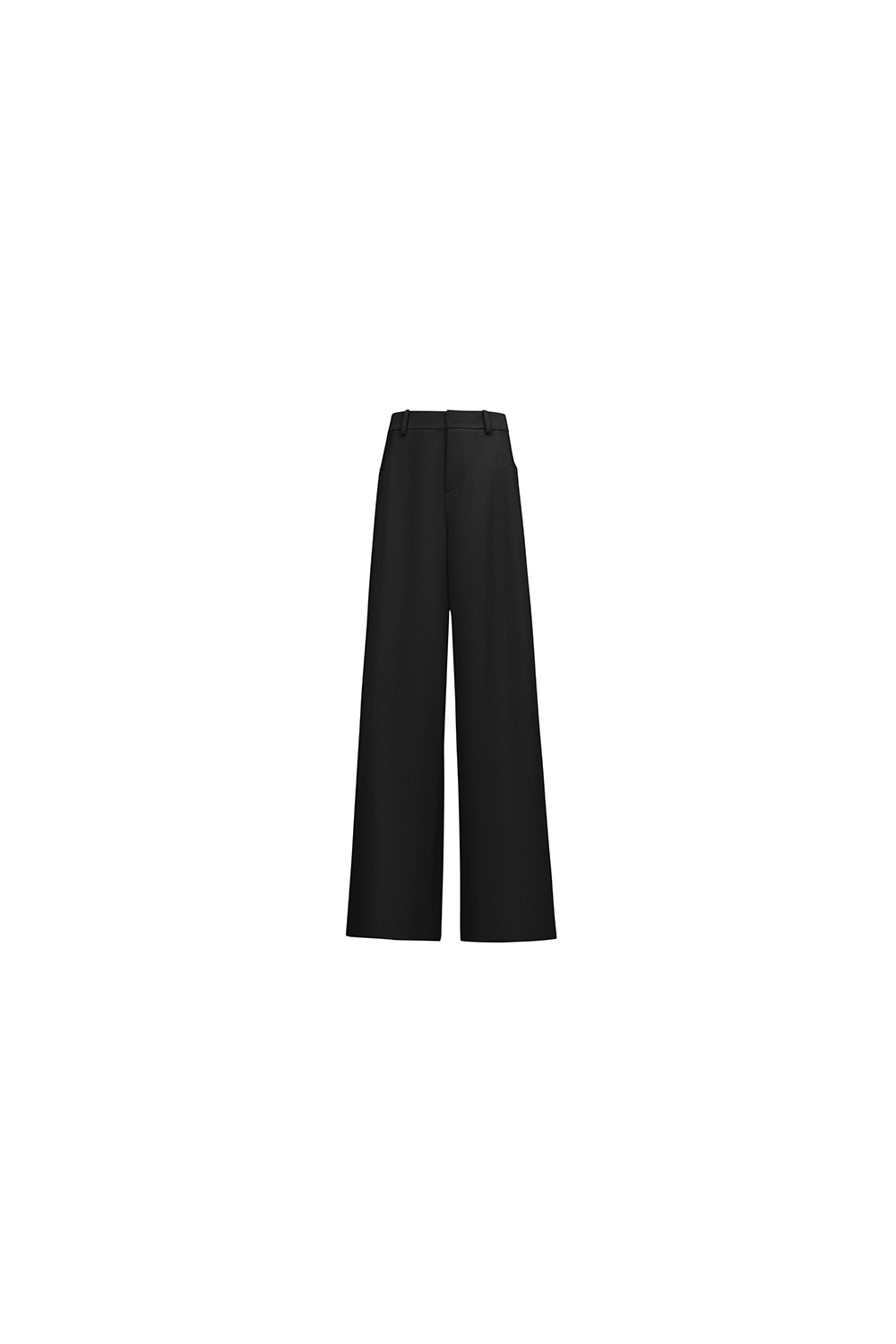 Pleated Wide Leg Casual Pants