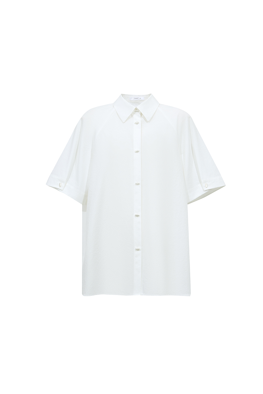 Lapel Raglan Sleeve Shirt