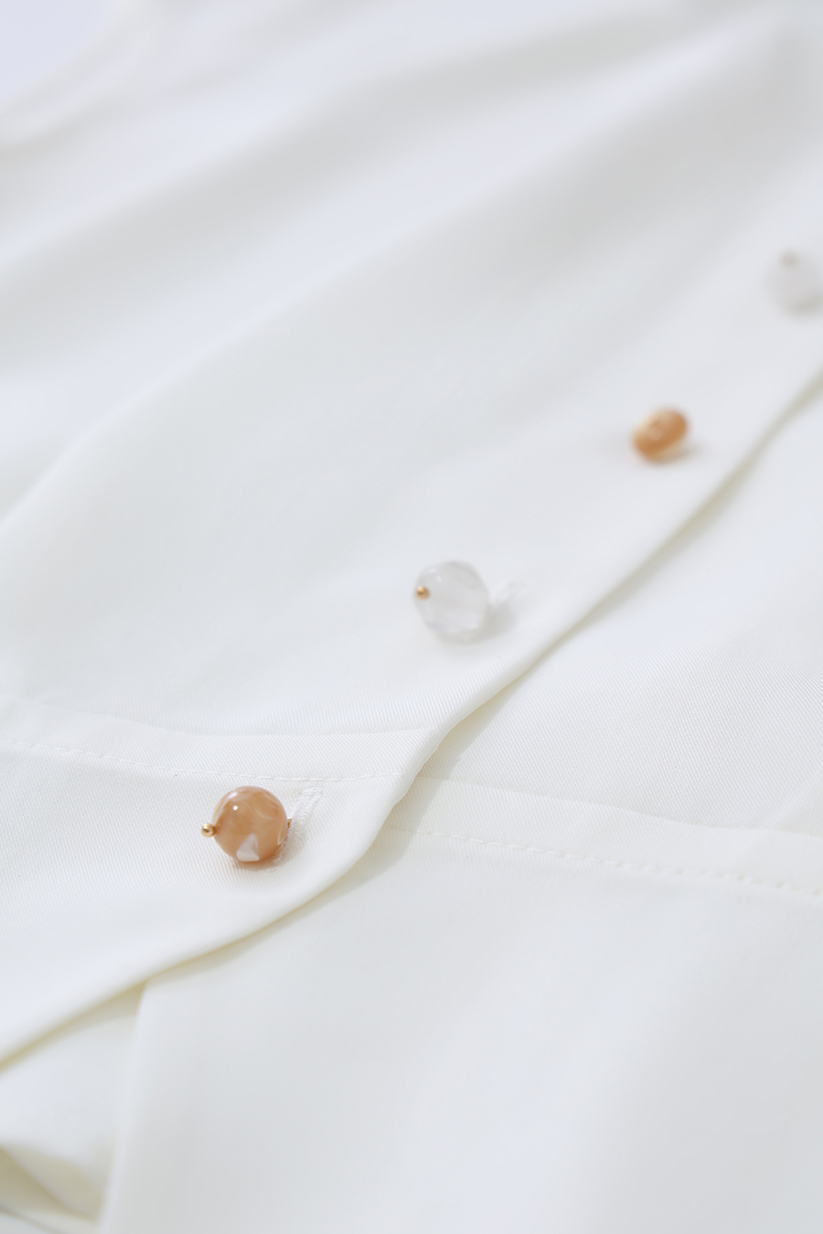 Lapel Cap Sleeve Chiffon Blouse|AMII