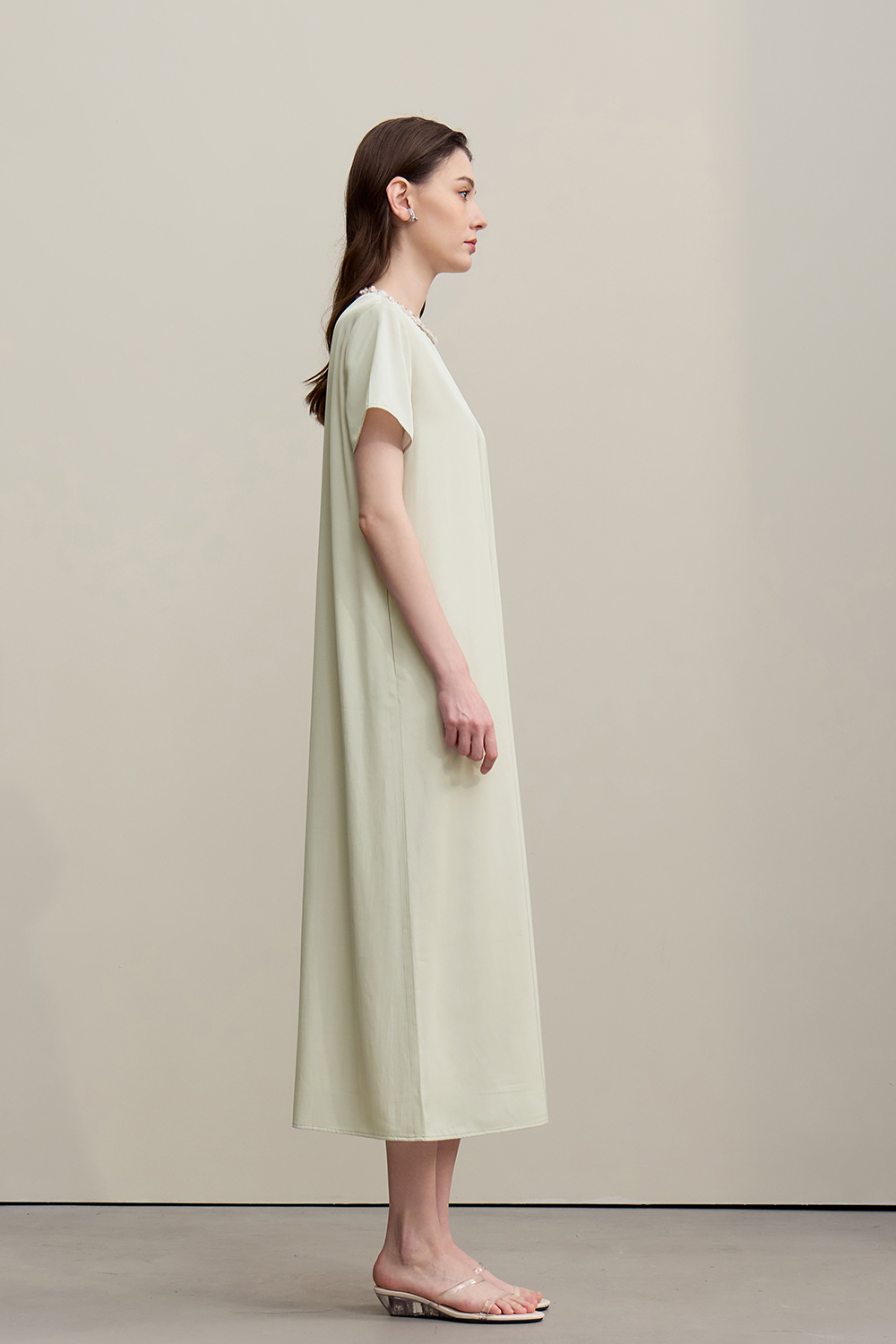 Tweed Style Short Sleeve Dress