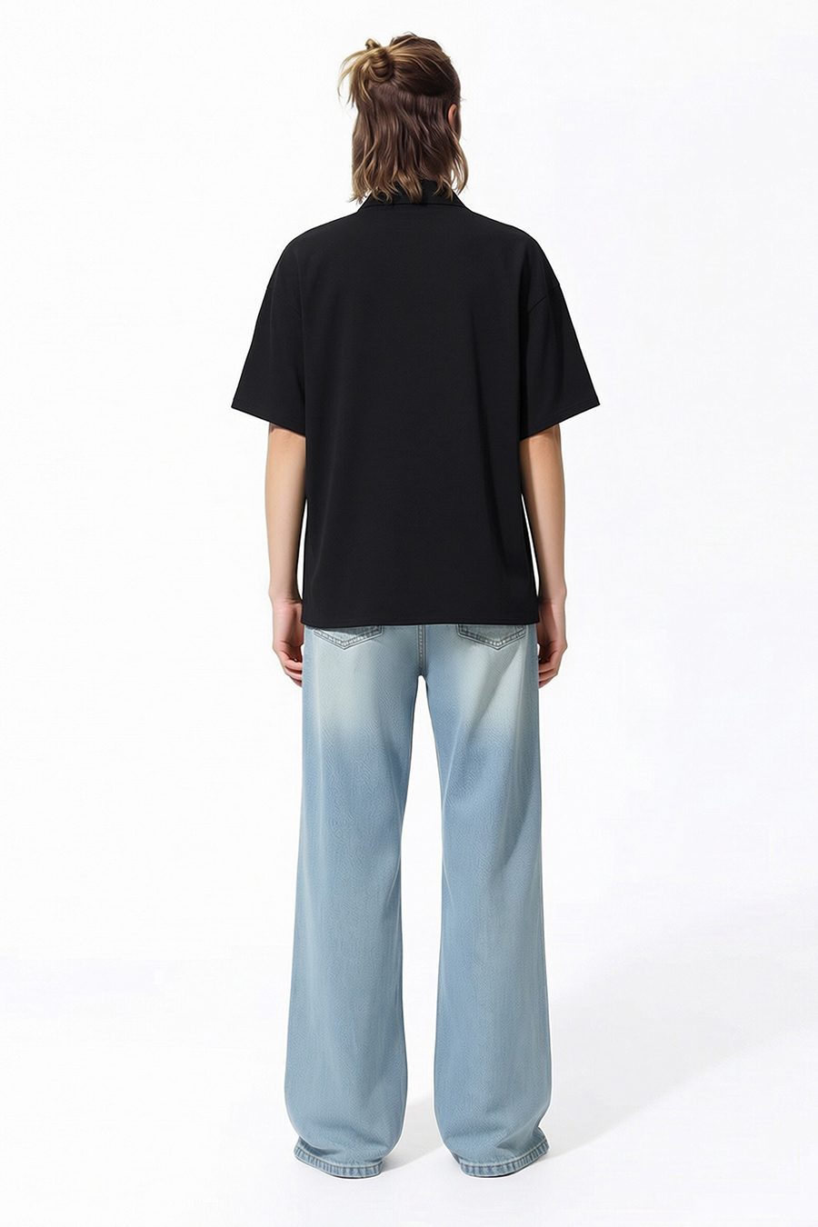 Stand Collar Ruffle Shirt|AMII