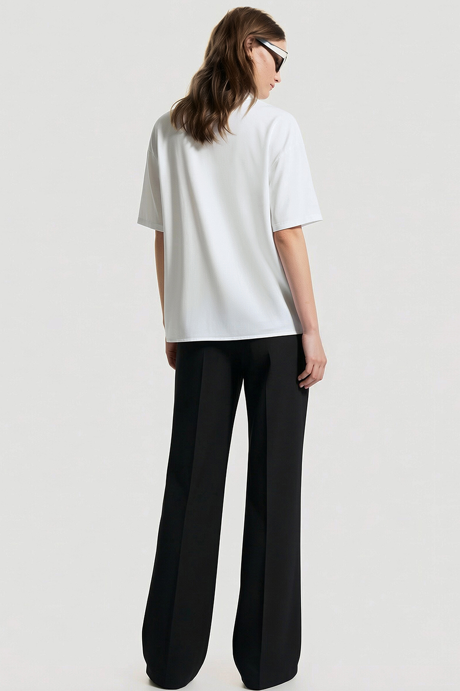 Stand Collar Ruffle Shirt|AMII