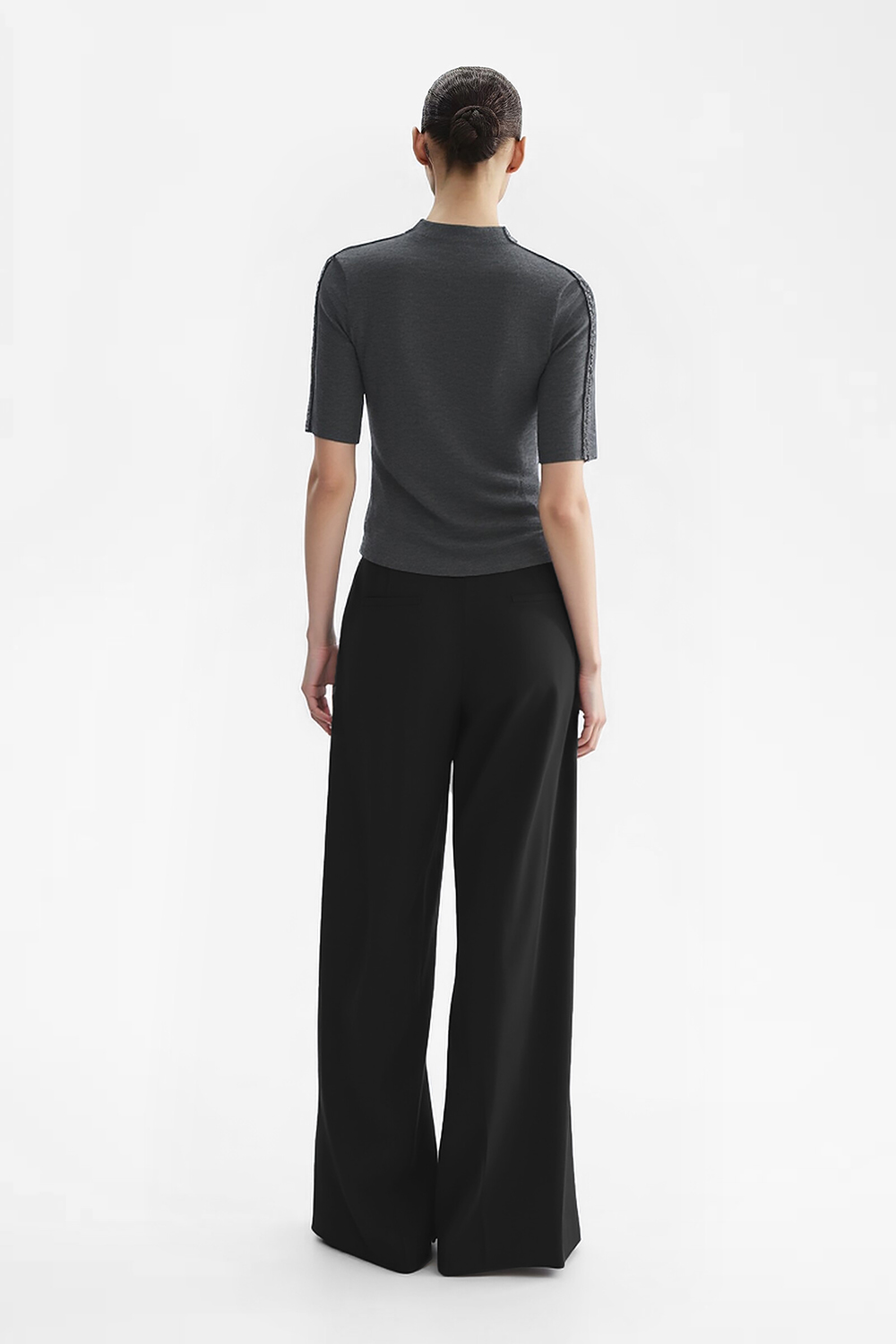Tie Waist Wide Leg Casual Pants