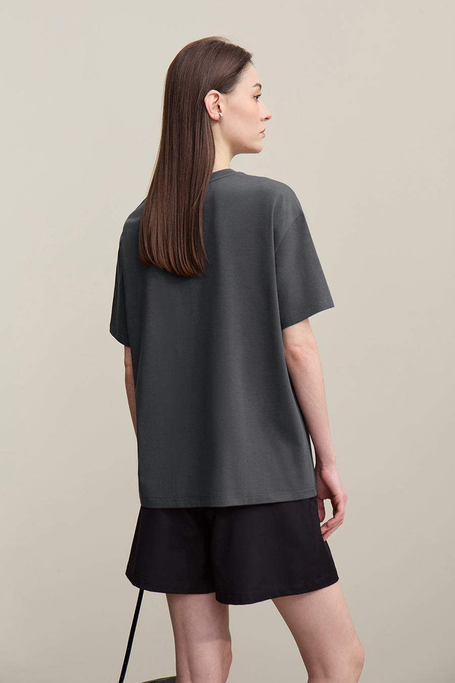 Printed Embroidery Short Sleeve T-Shirt|AMII
