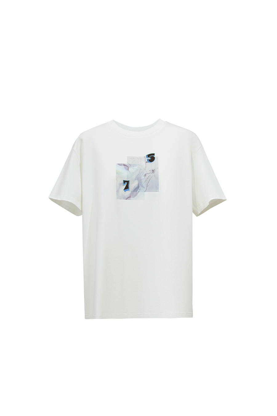 Printed Embroidery Short Sleeve T-Shirt|AMII