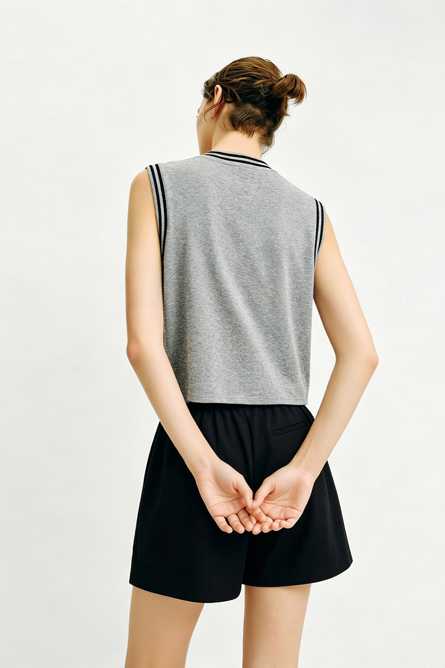 Printed Embroidery Dolman Sleeve T-Shirt|AMII