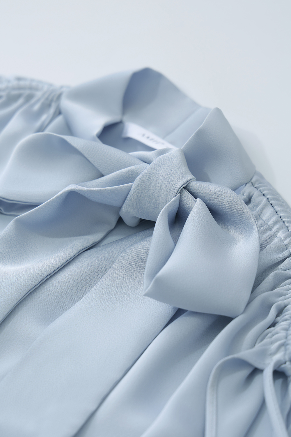 Tie Satin Chiffon Top