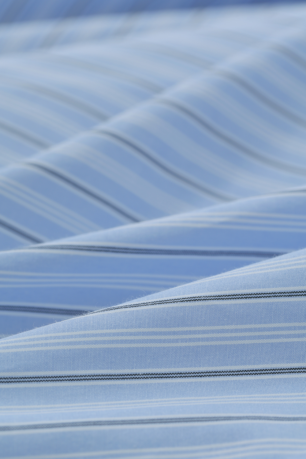 Hollow Pleated Stripe Shirt