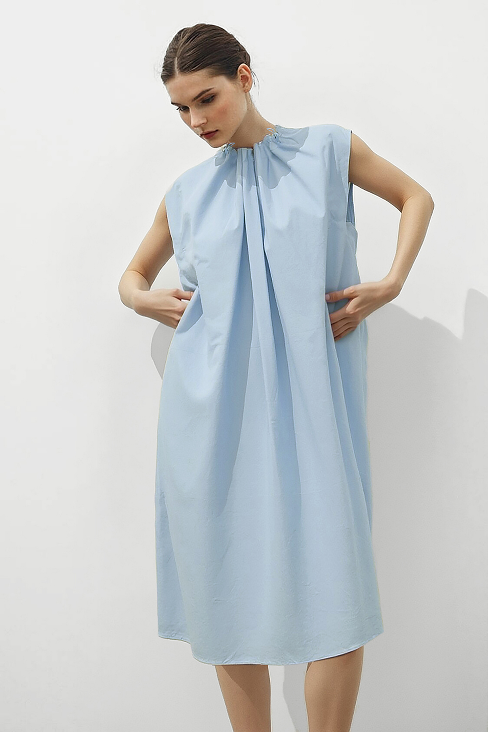 Cotton Wide Strap Dress