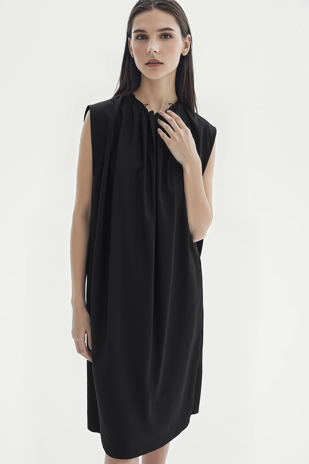 Cotton Wide Strap Dress