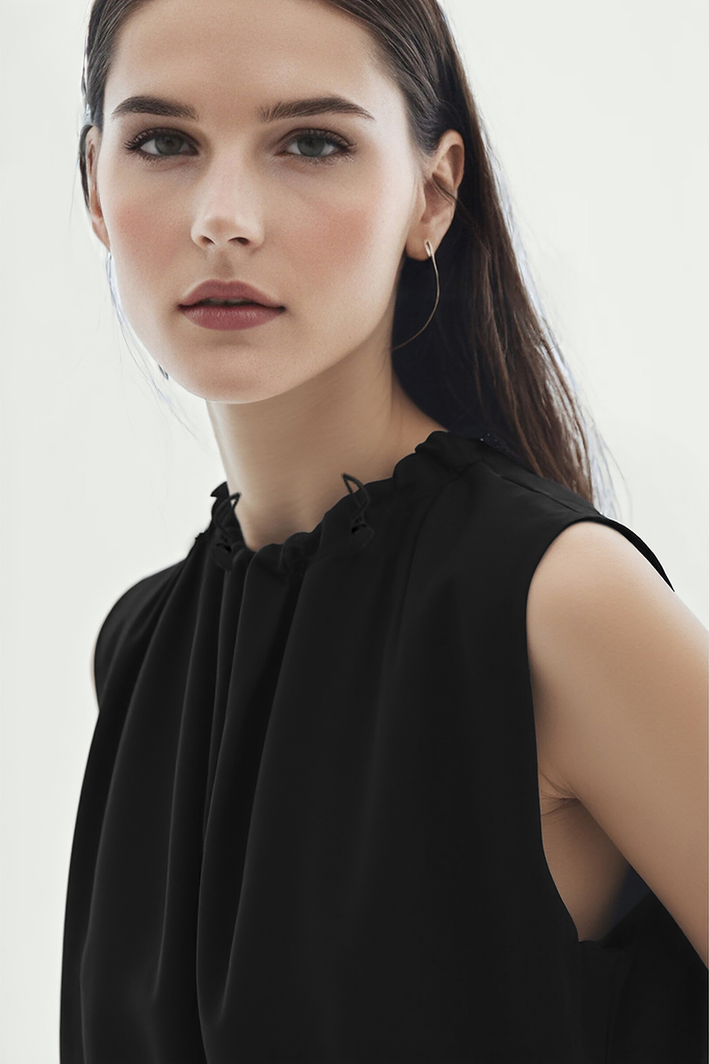 Cotton Wide Strap Dress