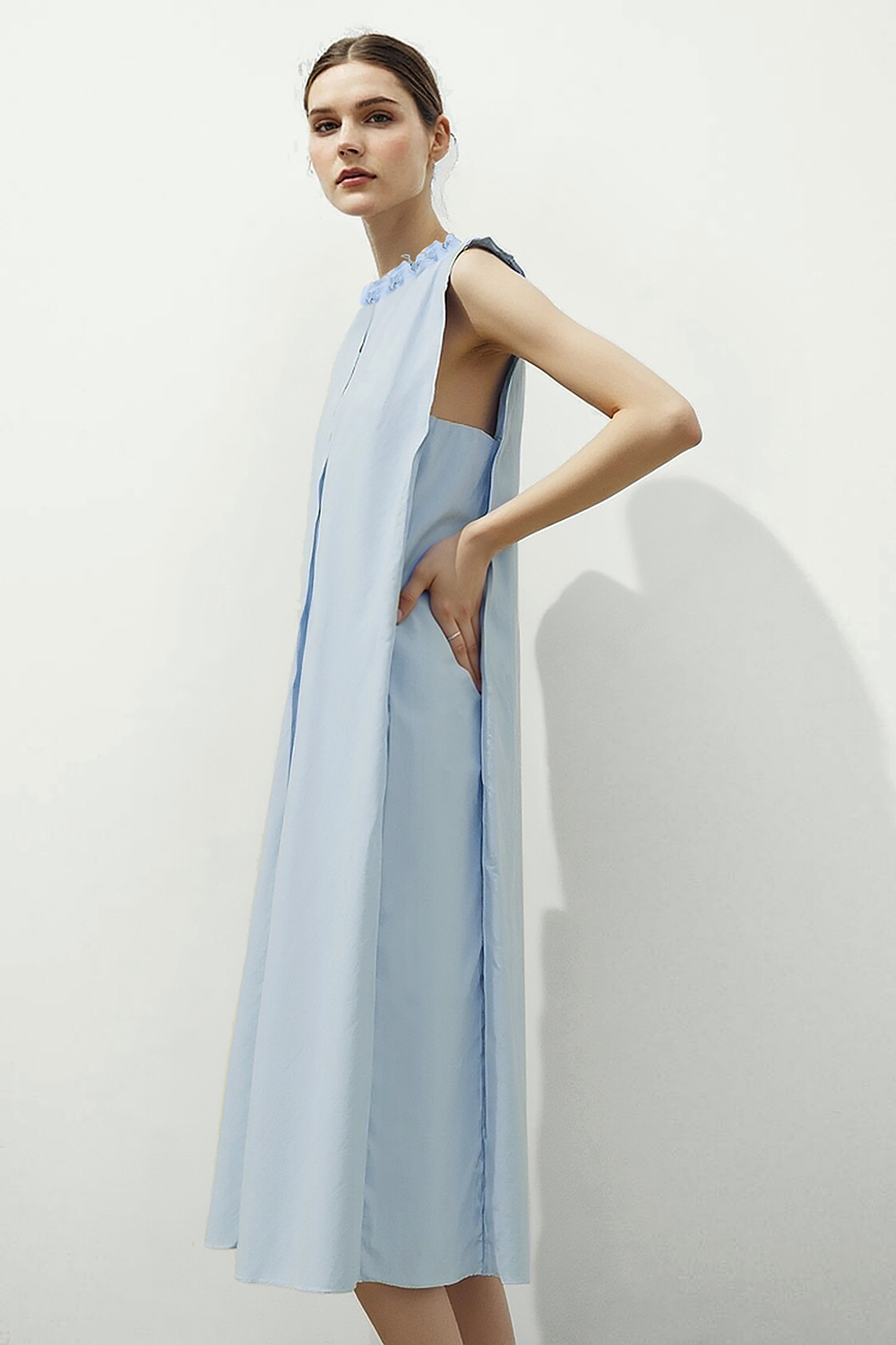 Cotton Wide Strap Dress