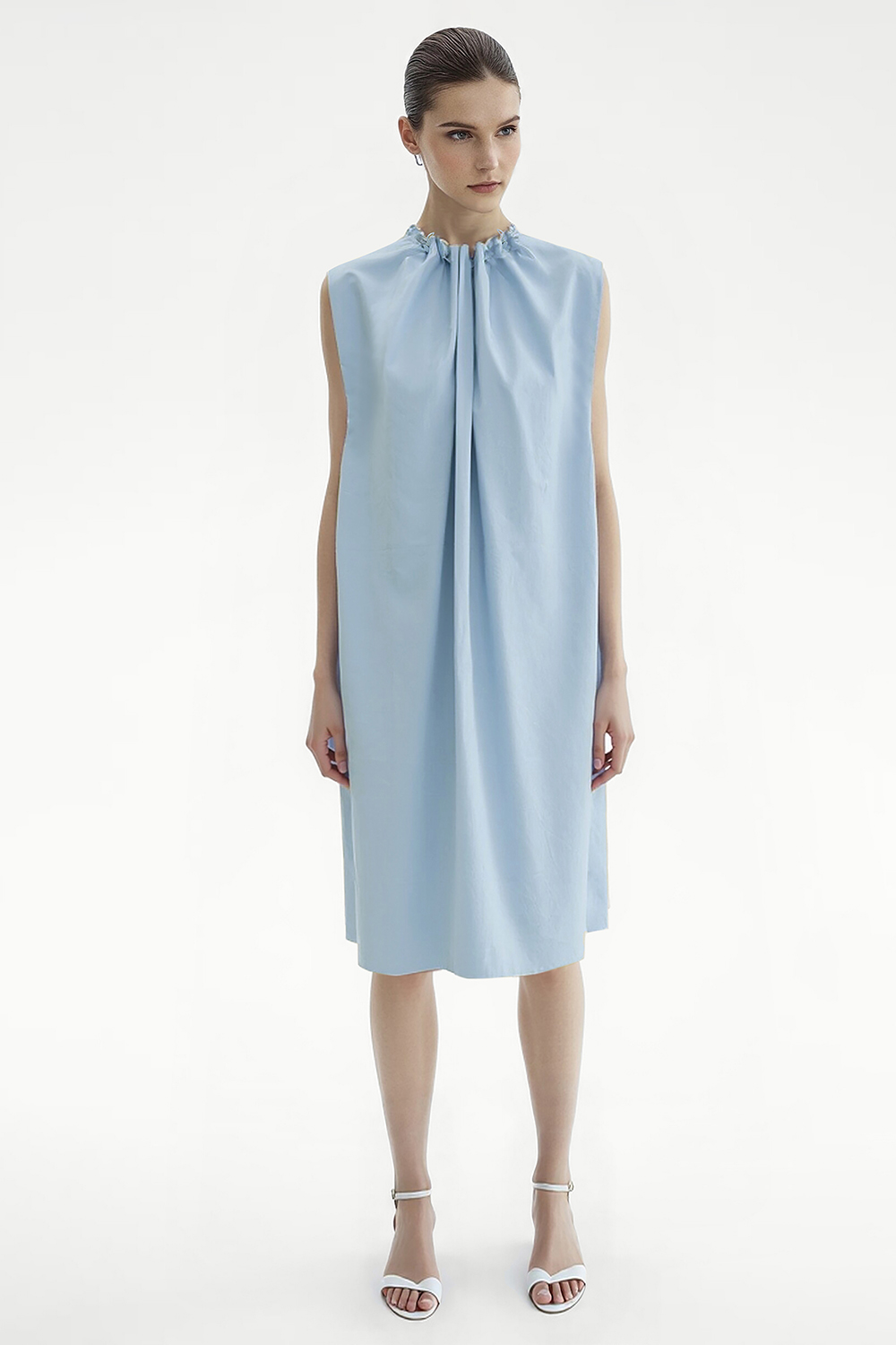 Cotton Wide Strap Dress