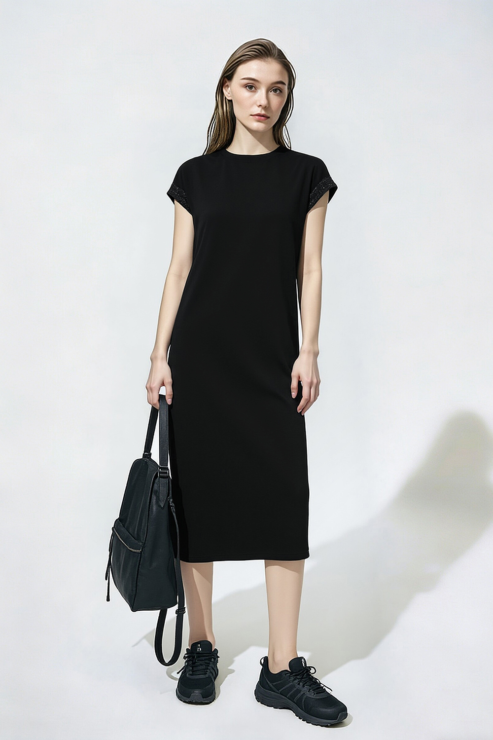 Lace Spliced Slit Dress