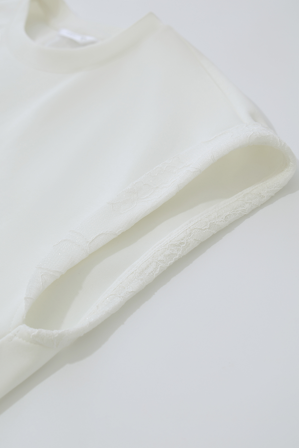 Lace Spliced Slit Dress