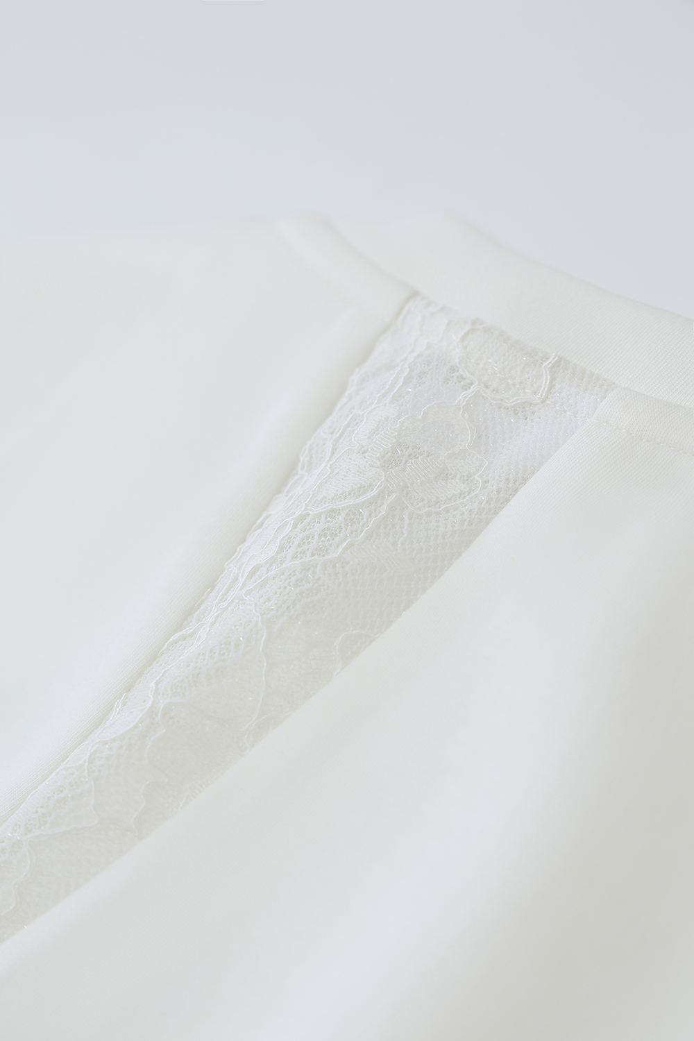 Lace Spliced Slit Dress