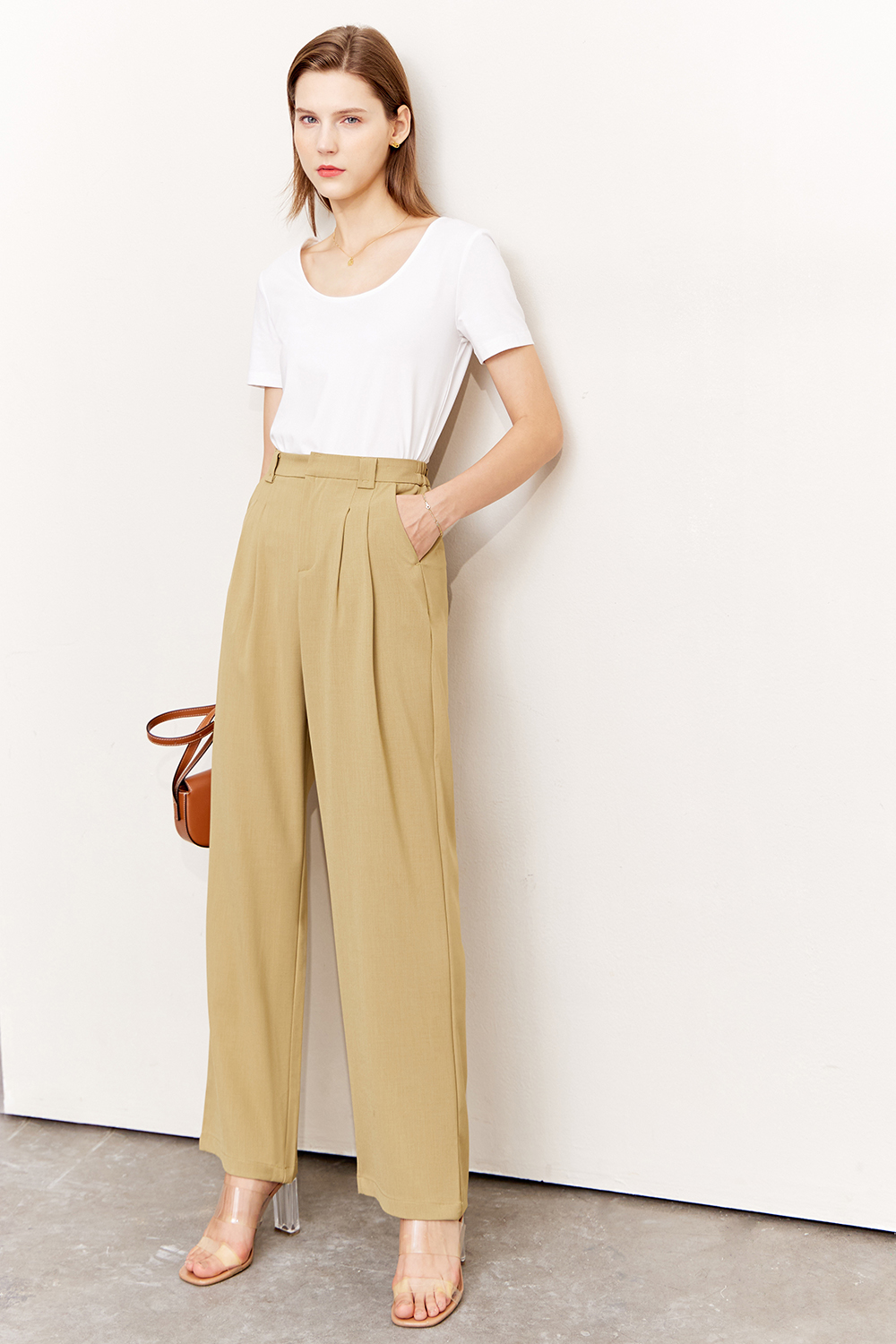 Lace Spliced Backless T-shirt