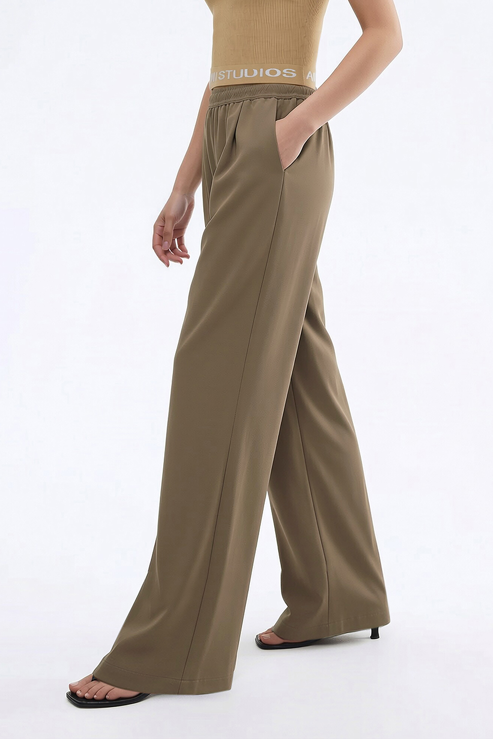 Loose Wide-Leg Casual Trousers|AMII