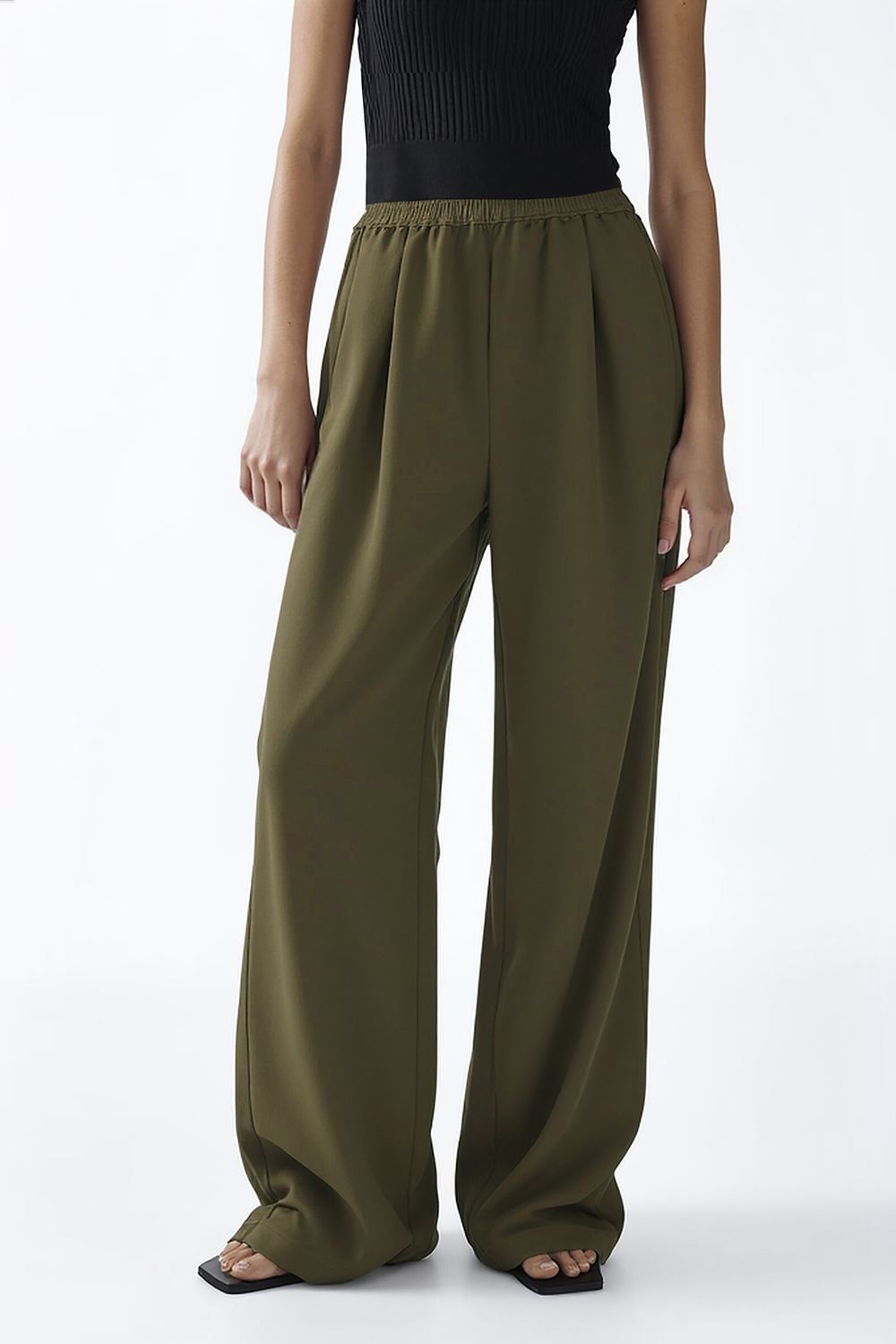 Loose Wide-Leg Casual Trousers|AMII