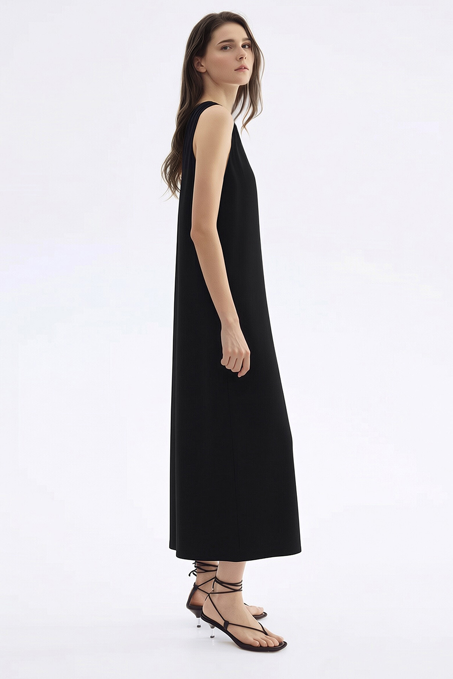 Beaded V-Neck Dress