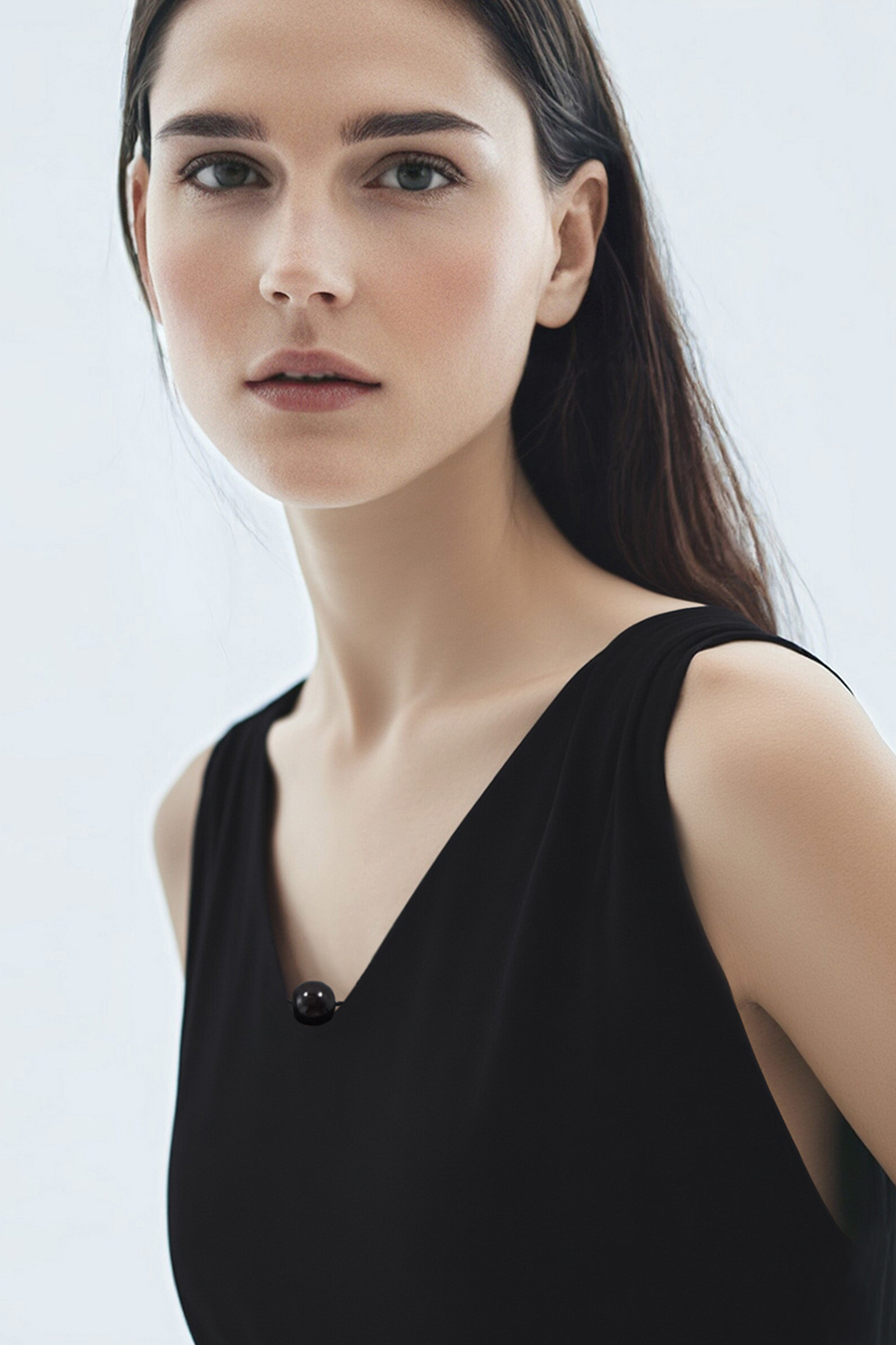 Beaded V-Neck Dress